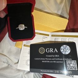 Halo Moissanite ring