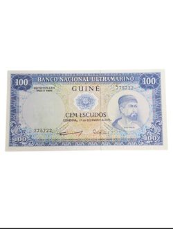 Portuguese Guinea 100 Escudos Banknote 1971