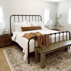 Living Spaces Knox Metal Bed Frame - California King