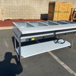 NSF 5 Wells Steam Table Electric warmer dry table 220V NH-5
