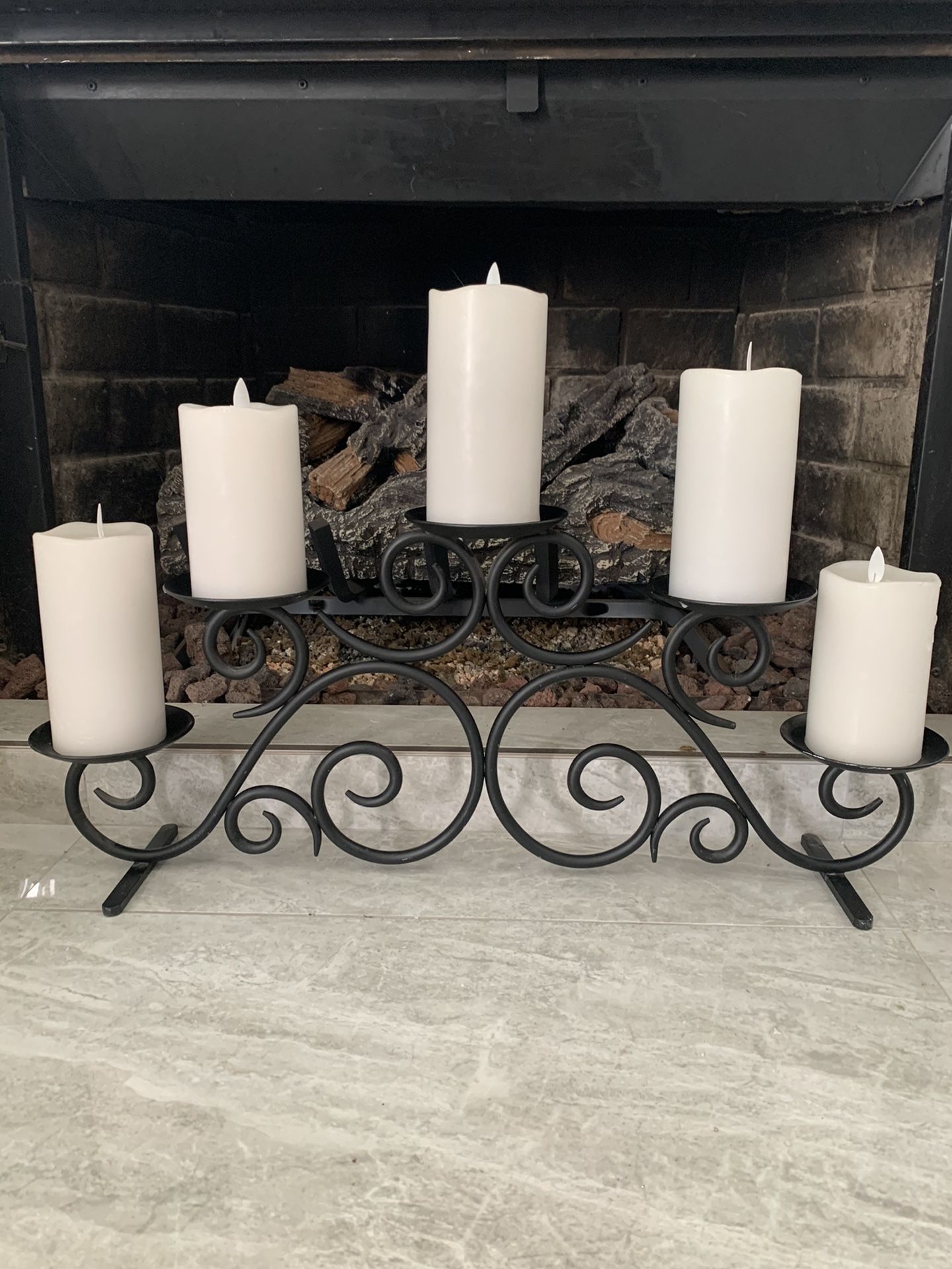 Vintage Wrought Iron Candelabra (PartyLite)