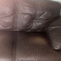 Leather Sofa Mint Condition No Scratches At all $200 Firm
