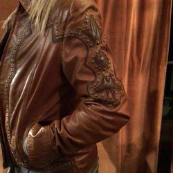 Genuine Leather Jacket - Ladies 