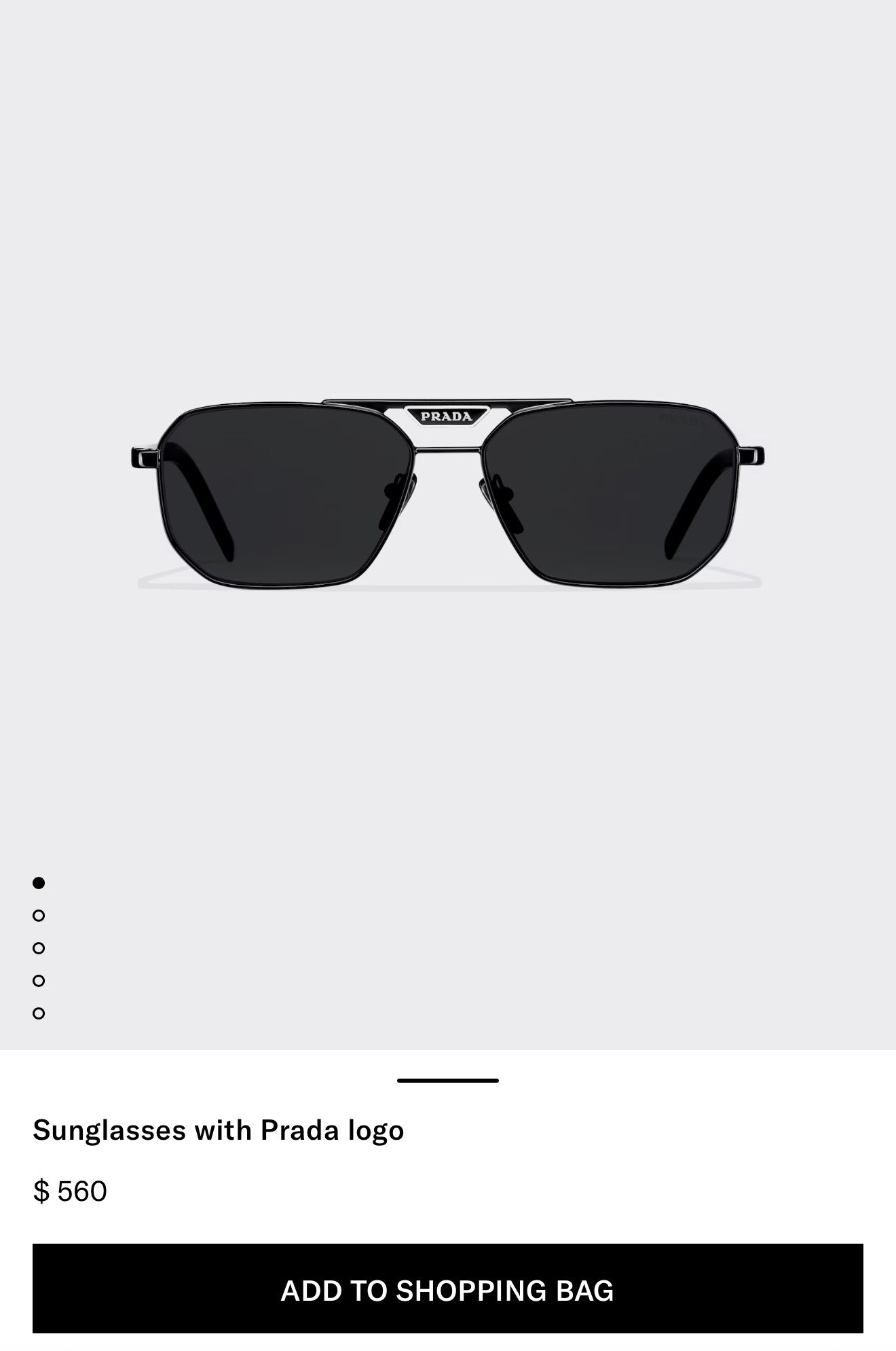 Sunglasses with Prada logo