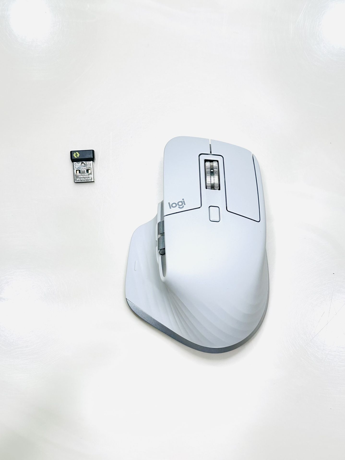 MX Master 3S Logitech White With Wireless Bolt Dongle ( Works Perfectly )