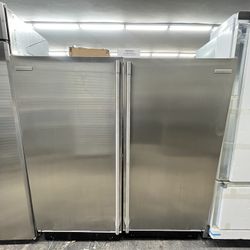 Electrolux Icon Stainless Steel Commercial Fridge And Freezer Set 32” Each
