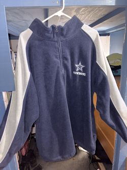Dallas Cowboys blue and gray fleece 1/4 zip pullover