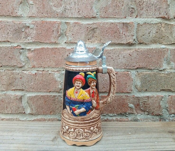 Vintage German-Style Music Box Stein 