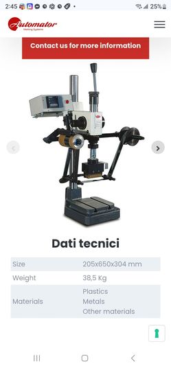 Mb20E hot stamping machine by automator marking systems Made in Italy 2022