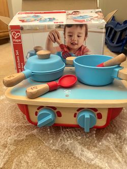 Lakeshore Hape toddler kitchen set - pretend play toy