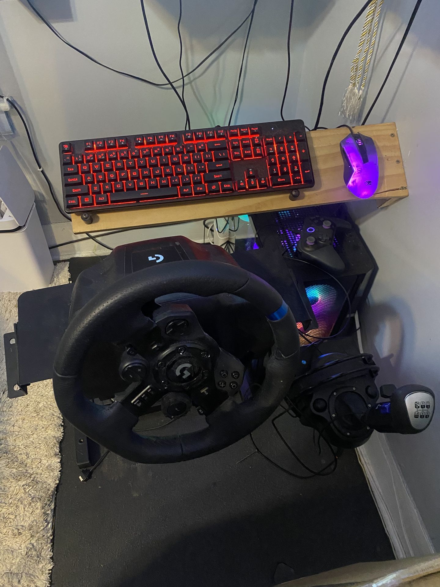Gaming Pc Setup And Racing Sim