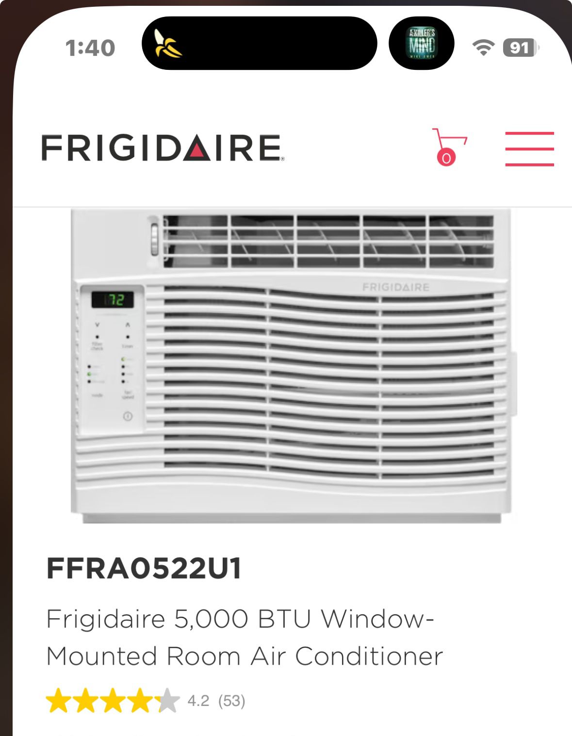 5000 BTU Room Air Conditioner