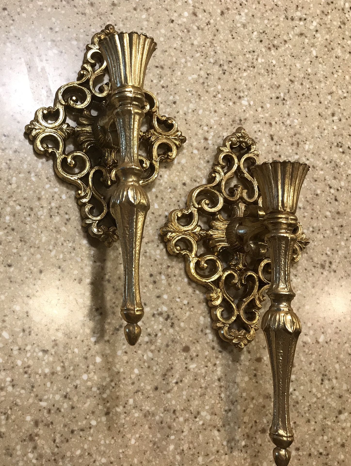 Candlestick holder wall sconces