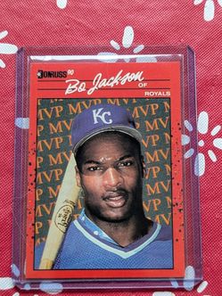 1990 Donruss Bo Jackson #BC-1 MVP Rare Error Card - No Dot "." After " INC "