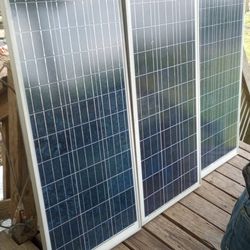 3 panel Solar Array 250 Watts