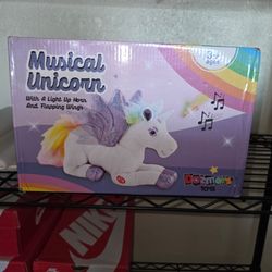 Dotmers Musical Unicorn Plush with Light Up Horn