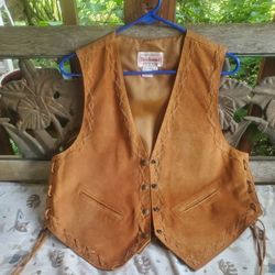 women's suede vest- vintage