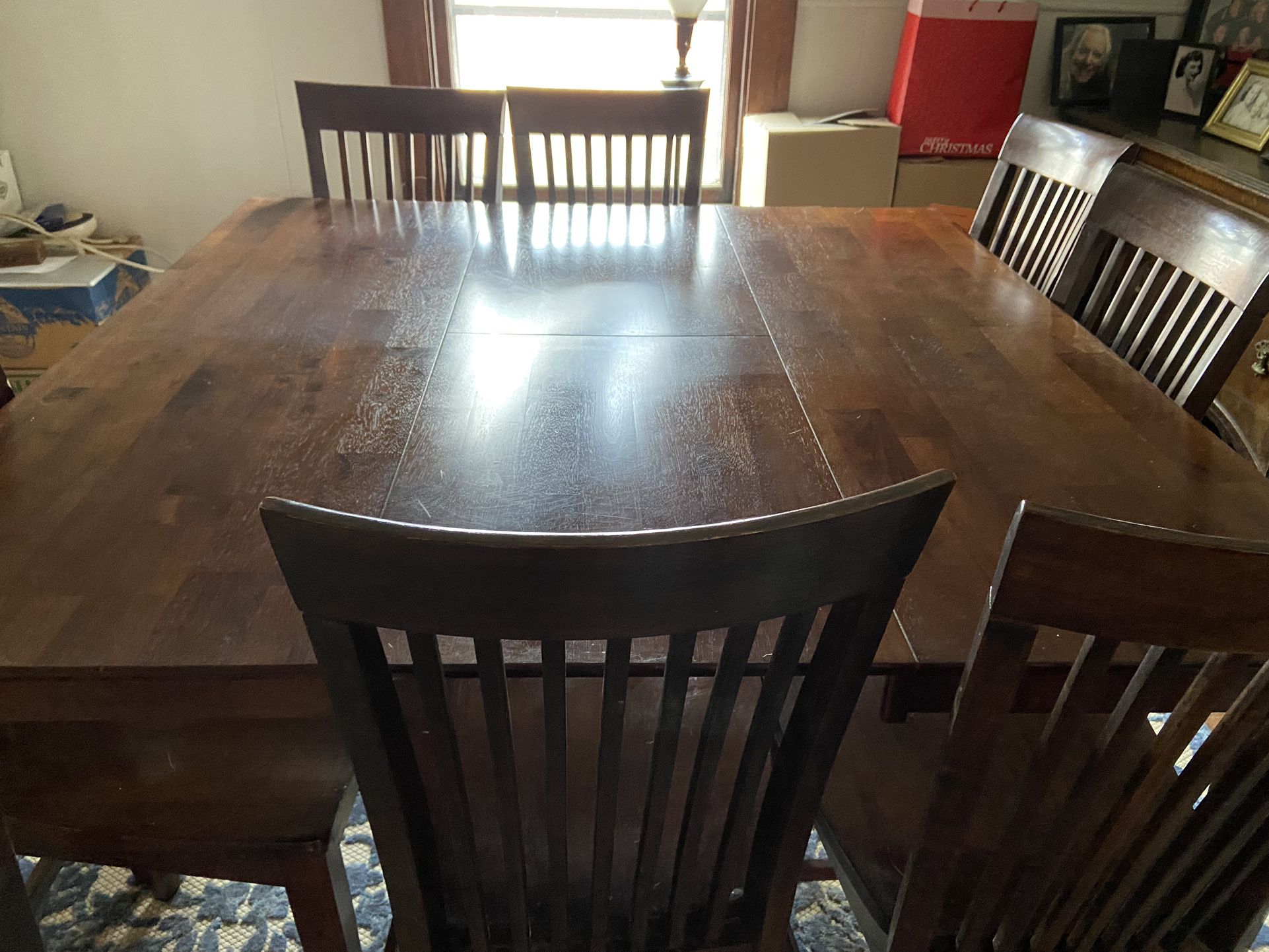 dining room table and chairs