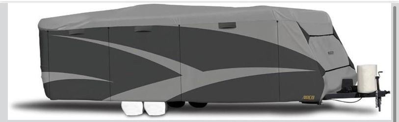 ADCO 52241 Designer Series SFS Aqua Shed Travel Trailer RV Cover - 20'1" - 22', Gray