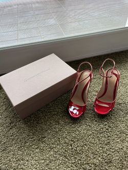 Gianvito Rossi Red Heels Size 38 Brand New 