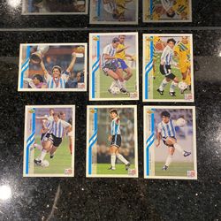 Lot of 6 ARGENTINA: 1994 Upper Deck World Cup Contenders English/ Spanish Cards