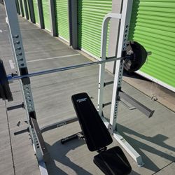 Square Rack & Weight Plates