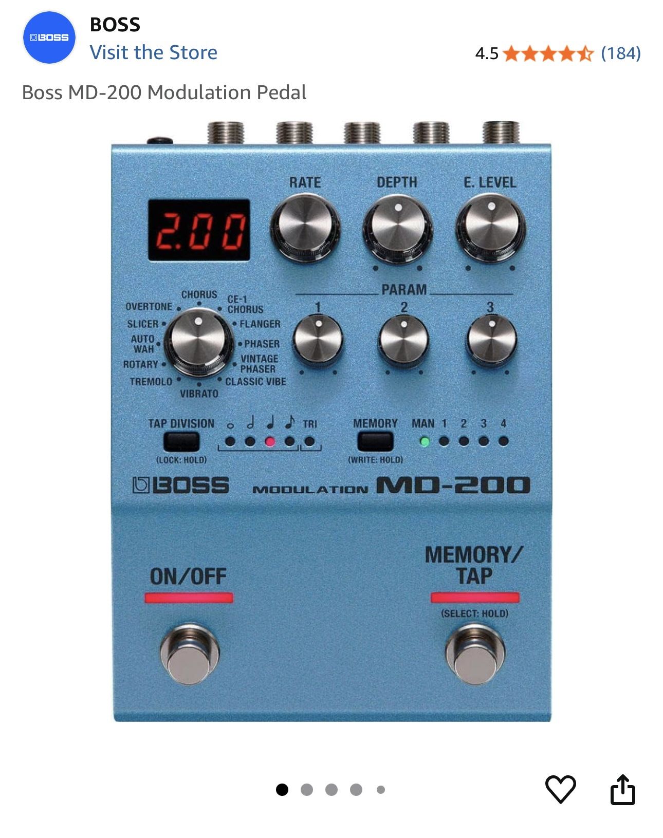 Boss MD-200 Modulation Pedal