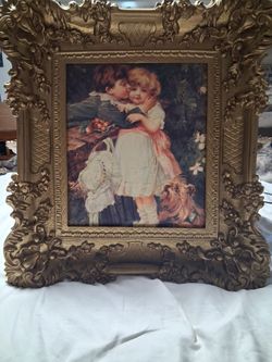 Ornate Gold Framed Victorian Print