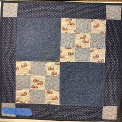 Hand Quilted Duck And Fan Wall Hangings