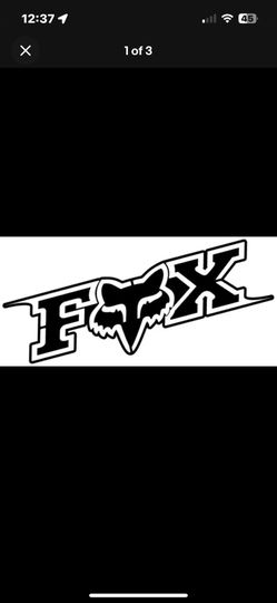 Fox Decal Black