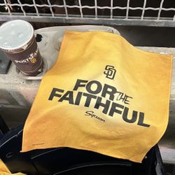 LAST ONE! NEW! 2024 San Diego Padres Postseason Giveaway Rally Towel “For The Faithful” From Game 1 Wild Card Vs Atlanta Braves