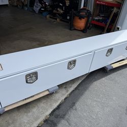 Buyers Products #1702850 - 16x13x88" White Steel Topsider Truck Tool Box