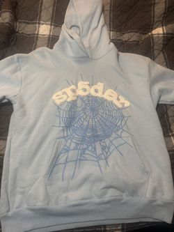 Blue Spider Web Hoodie