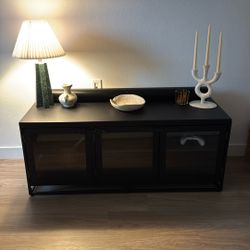 Black Media Console/ Tv Stand 
