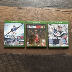 Xbox One Sports Games Bundle – Madden NFL 16, Madden NFL 17 & NBA 2K16