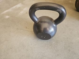 Iron 50 lb kettle bell