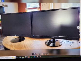 AOC 22: Dual Ultraslim LED Monitors E2251Swdn