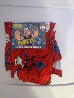 Popeye Men's Boxer Short Size Large
