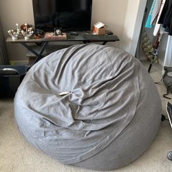 TV, TV Stand, Bean Bag