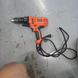 Black And Decker Corded Drill Driver 
