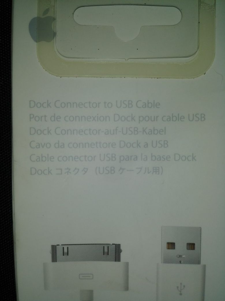 Apple product brand new dock connector to USB cable