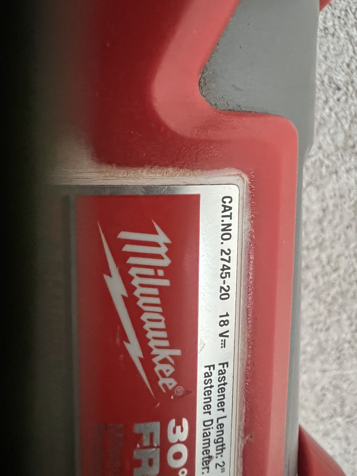 Milwaukee 30 Degree Framing Nailer