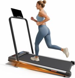 Brand New Walking Pad Treadmill with Incline & Handlebar