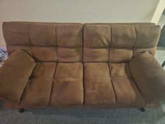 Futon couch and 2 night stands
