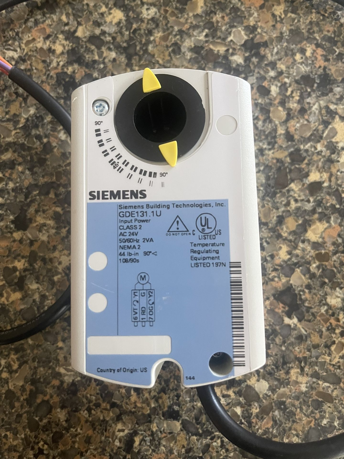 Siemens GDE131.1U Air Damper Actuator