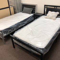 Each Twin Bed And Mattress 