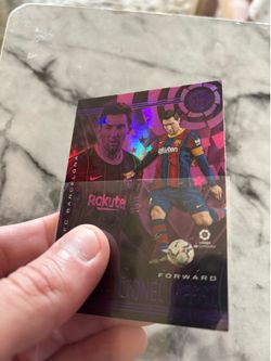 Lionel Messi Chronicles Purple Astro Panini #21
