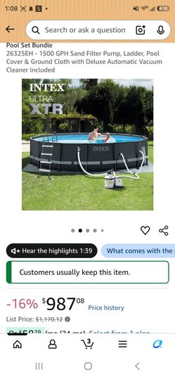 Above ground pool