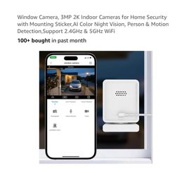 Brand new Window Camera, 3MP 2K Indoor Cameras for Home Security