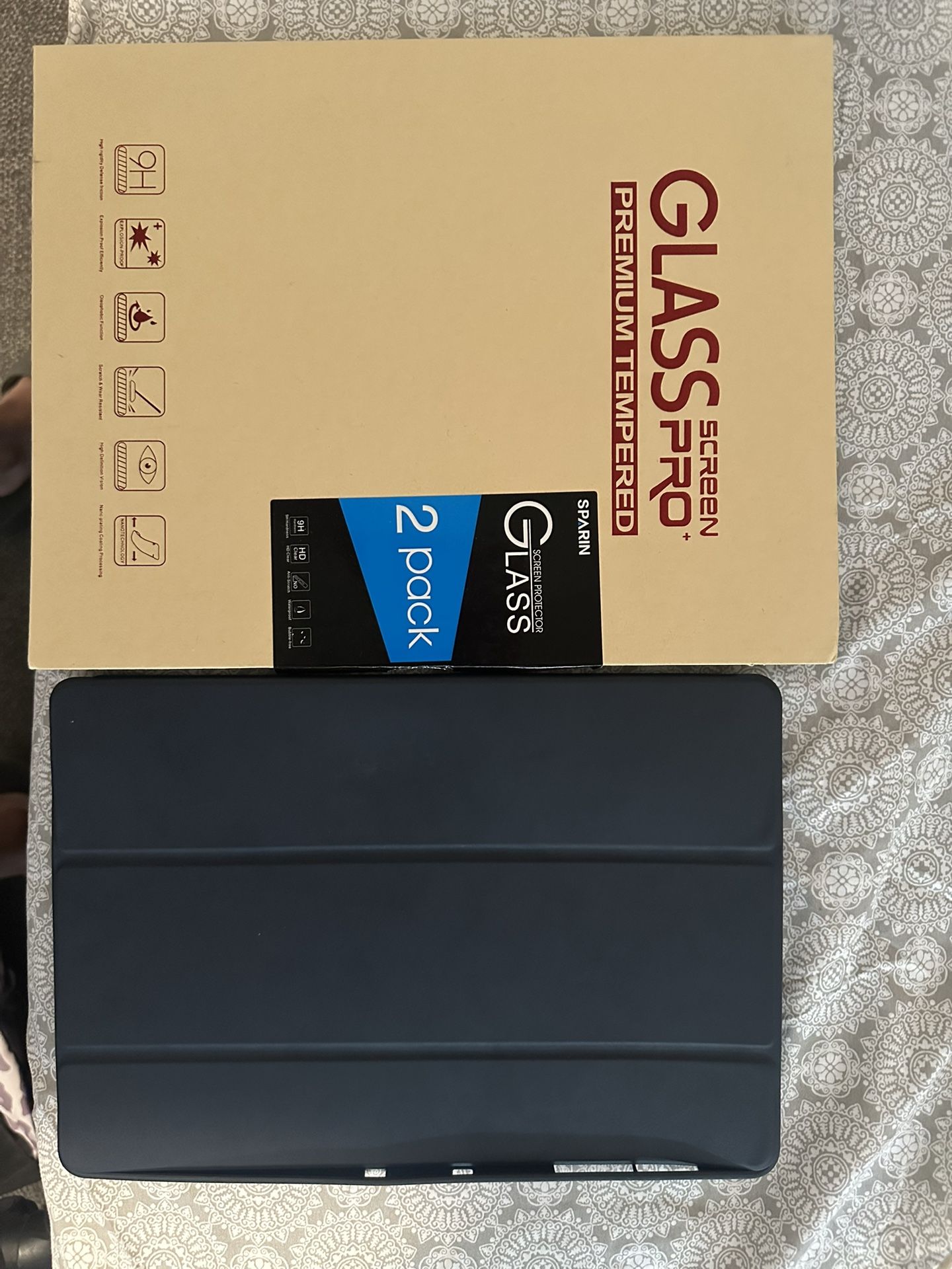 Samsung Tab S9+ Case and Tempered Glass Protector (1 Pack)